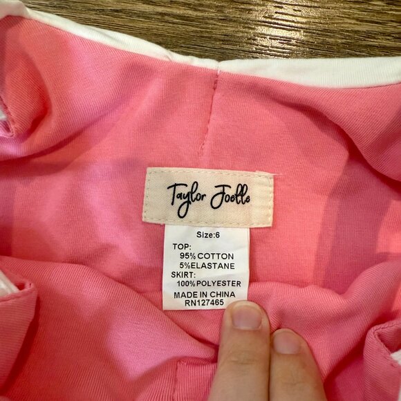 Taylor Joelle - Pink Cinderella Full Length Dress - Size 6 - Picture 3 of 5